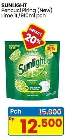 Promo Harga Sunlight Pencuci Piring Jeruk Nipis 100 910 ml - Indomaret
