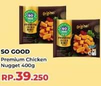 Promo Harga So Good Chicken Nugget Premium Original 400 gr - Yogya