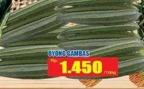 Promo Harga Oyong Gambas per 100 gr - Hari Hari