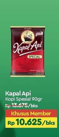 Promo Harga Kapal Api Kopi Bubuk Special 90 gr - TIP TOP