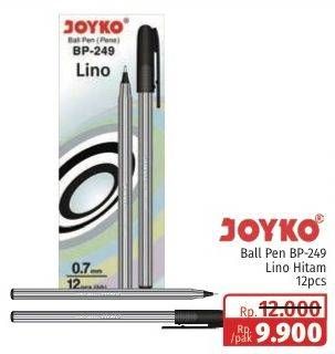 Promo Harga Joyko Ballpoint BP 249 Lino 12 pcs - Lotte Grosir