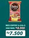 Promo Harga Neo Coffee 3 in 1 Instant Coffee per 10 pcs 20 gr - Indomaret