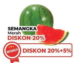 Promo Harga Semangka Merah per 100 gr - Yogya