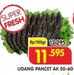 Promo Harga Udang Pancet AK 50-60 per 100 gr - Superindo