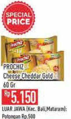Promo Harga Prochiz Gold Cheddar 60 gr - Hypermart