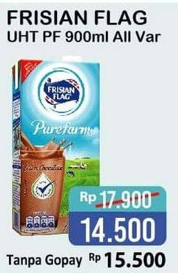 Promo Harga FRISIAN FLAG Susu UHT Purefarm All Variants 900 ml - Alfamart
