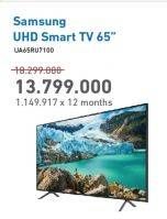 Promo Harga SAMSUNG UA65RU7100 UHD TV 65"  - Electronic City