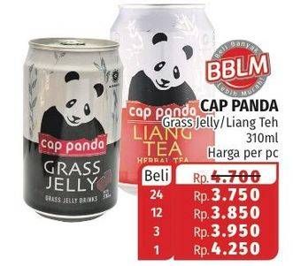Promo Harga CAP PANDA Minuman Kesehatan Grass Jelly, Liang Tea 310 ml - Lotte Grosir