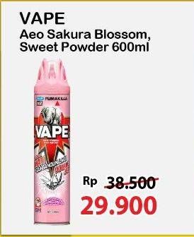 Promo Harga Fumakilla Vape Aerosol Sakura Blossom, Sweet Powder 600 ml - Alfamart