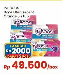 Promo Harga Imboost Bone Effervescent Orange 8 pcs - Indomaret