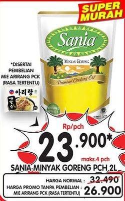 Promo Harga SANIA Minyak Goreng 2000 ml - Superindo