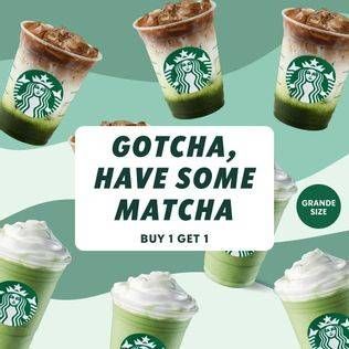 Promo Harga Buy 1 Get 1  - Starbucks