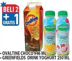 Promo Harga Ovaltine Choco/ Greenfields Yoghurt  - Hypermart