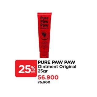 Promo Harga Pure Paw Paw Ointment Original 25 gr - Watsons