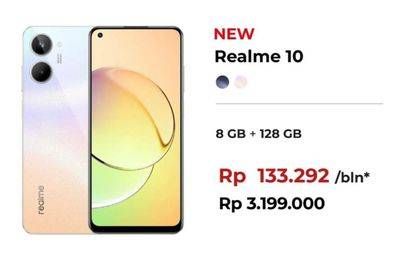 Promo Harga Realme 10 Smartphone 8GB + 128GB  - Erafone