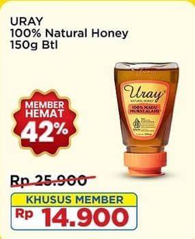 Promo Harga Uray Natural Honey 150 ml - Indomaret