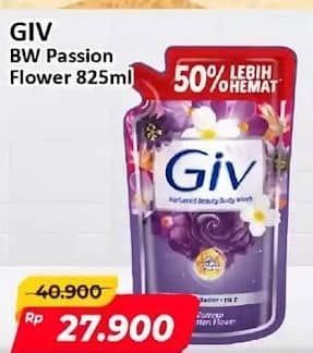 Promo Harga GIV Body Wash Passion Flowers Sweet Berry 800 ml - Alfamart
