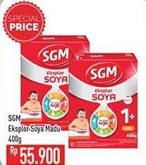 Promo Harga SGM Eksplor Soya 1-5 Susu Pertumbuhan Madu 400 gr - Hypermart