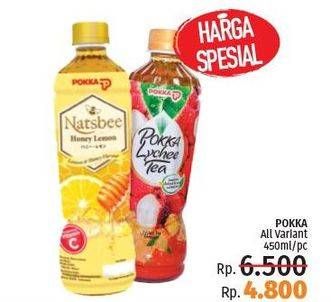 Promo Harga POKKA Minuman Teh All Variants 450 ml - LotteMart