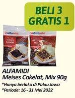 Promo Harga ALFAMIDI Meises Cokelat, Mix 90 gr - Alfamidi
