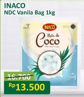 Promo Harga Inaco Nata De Coco Vanila 1000 gr - Alfamart