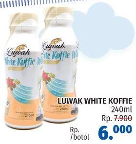 Promo Harga Luwak White Koffie Ready To Drink 240 ml - LotteMart