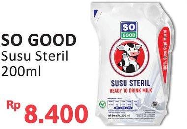 Promo Harga So Good Susu Steril 200 ml - Alfamidi