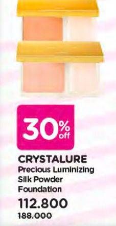 Promo Harga WARDAH Crystallure Precious Luminizing Silk Powder Foundation 12 gr - Watsons