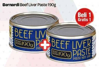 Promo Harga BERNARDI Beef Liver Paste 190 gr - Carrefour