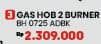 Promo Harga Modena BH 0725 ADBK | Kompor Tanam  - COURTS