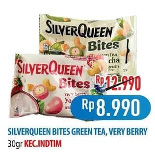 Promo Harga Silver Queen Bites Green Tea, Very Berry 30 gr - Hypermart