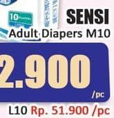 Promo Harga Sensi Diapers L10 10 pcs - Hari Hari