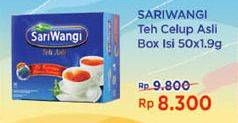 Promo Harga Sariwangi Teh Asli 50 pcs - Indomaret