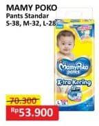 Promo Harga Mamy Poko Pants Xtra Kering S38, M32, L28 28 pcs - Alfamart