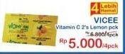 Promo Harga Vicee Suplemen Vitamin C Lemon 2 pcs - Indomaret