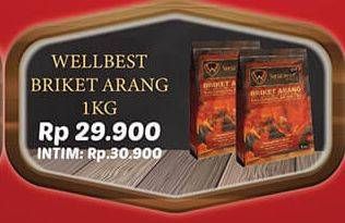 Promo Harga WELLBEST Briket Arang 1000 gr - Hypermart