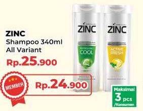 Promo Harga Zinc Shampoo All Variants 340 ml - Yogya