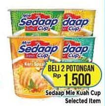 Promo Harga Sedaap Mie Cup 85 gr - Hypermart