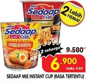 Promo Harga SEDAAP Mie Cup 75 gr - Superindo