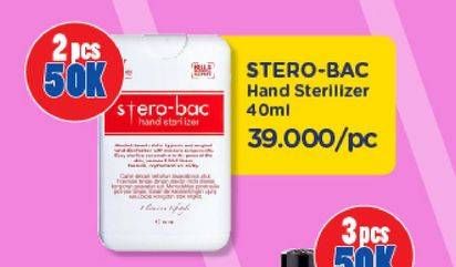Promo Harga STEROBAC Hand Sterilizer 40 ml - Watsons