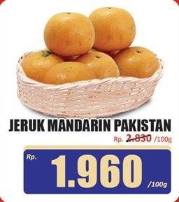 Promo Harga Jeruk Mandarin Pakistan per 100 gr - Hari Hari