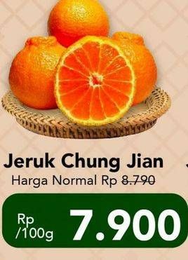 Promo Harga Jeruk Chung Jian per 100 gr - Carrefour