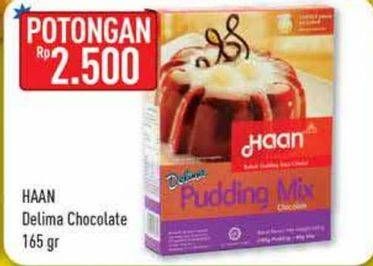 Promo Harga HAAN Delima Pudding Mix 165 gr - Hypermart