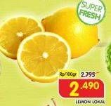 Promo Harga Lemon Lokal per 100 gr - Superindo