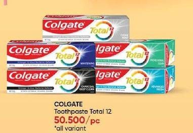 Promo Harga Colgate Toothpaste Total All Variants 110 gr - Guardian