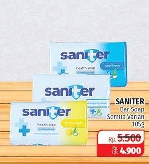 Promo Harga SANITER Bar Soap All Variants 105 gr - Lotte Grosir