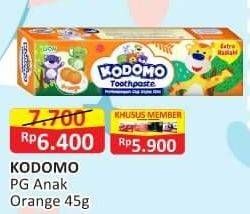Promo Harga Kodomo Pasta Gigi Orange 45 gr - Alfamart