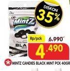 Promo Harga MINTZ Candy Chewy Mint Black Mint 40 gr - Superindo
