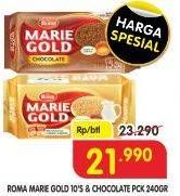 Promo Harga ROMA Marie Gold Chocolate 240 gr - Superindo