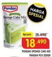 Promo Harga Pondan Sponge Cake Mix Pandan 200 gr - Superindo